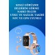 3 Kordonlu Dokunmatik Ekran Akıllı Saat ve 2.Nesil Kablosuz Bluetooth Kulaklık ANC/ENC