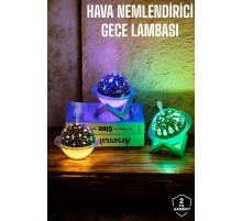 Hava Nemlendirici Masa ve Gece Lambası USB Projeksiyon Aromaterapi