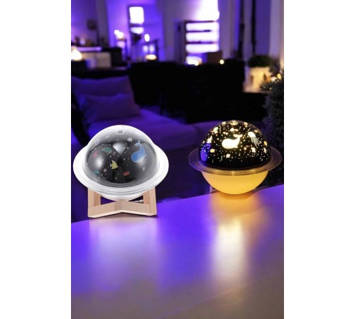 Hava Nemlendirici Masa ve Gece Lambası USB Projeksiyon Aromaterapi