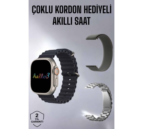 Akıllı Saat Yeni Nesil Bluetooth Bağlantılı Uyku Sağlık Takibi GPS Ve NFC Uyumlu