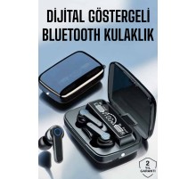 Bluetooth Kulaklık Dijital Göstergeli Kablosuz Uzun Pil Ömrü
