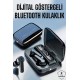 Bluetooth Kulaklık Dijital Göstergeli Kablosuz Uzun Pil Ömrü