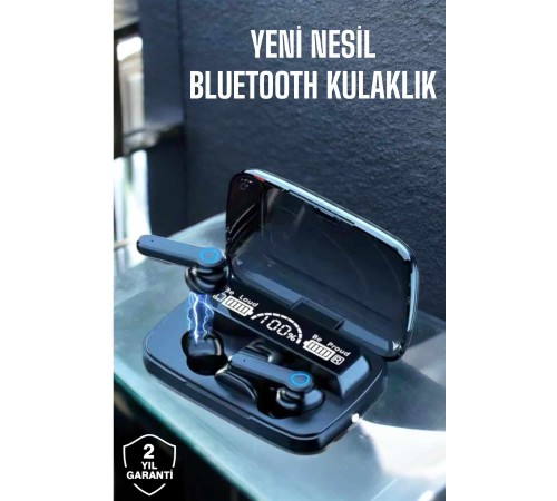 Bluetooth Kulaklık Powerbankli Dijital Göstergeli Dokunmatik Kontrol