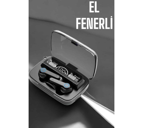 Bluetooth Kulaklık Powerbankli Dijital Göstergeli Dokunmatik Kontrol
