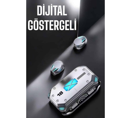 Kablosuz Powerbankli  Kulaklığı Gürültü Önleyici