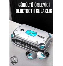 Kablosuz Powerbankli  Kulaklığı Gürültü Önleyici