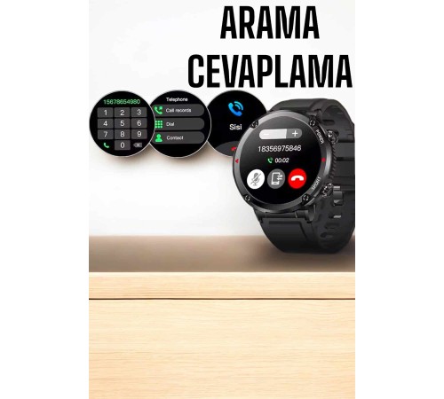 Akıllı Saat Yeni Nesil Bluetooth Bağlantılı Uyku ve Sağlık Takibi NFC ve GPS