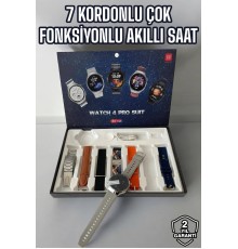 Akıllı Saat 7 Kordonlu Yeni Nesil Arama Cevaplayan Çok Fonksiyonlu