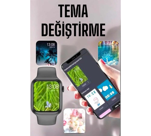 Akıllı Saat Amoled Ekran Yeni Nesil Bluetooth Bağlantılı