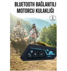 İnterkom Intercom Kask Kulaklık Bt22 Bluetooth Motosiklet Kulaklık 5.0 Bluetooth