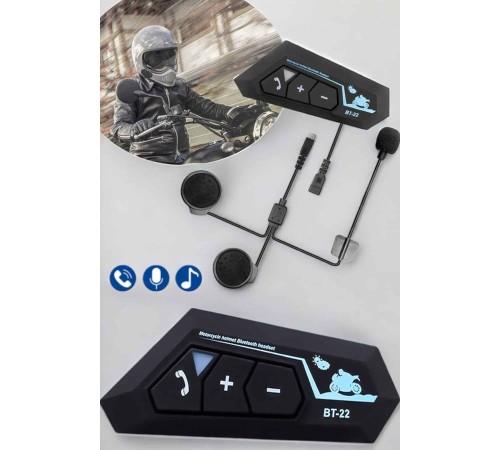 Kask Kulaklık Bluetooth Motosiklet Kulaklık Intercom Su Geçirmez