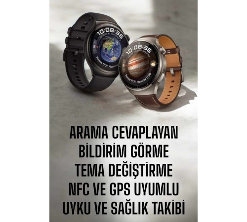 Akıllı Saat Sesli Görüşme, NFC Uyumlu, Bildirim Görme ve Uyku ve Sağlık Takibi