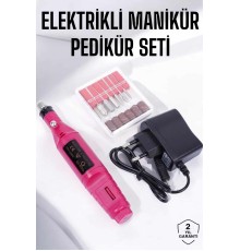 Elektrikli Manikür Pedikür Törpü Seti Protez Tırnak Nasır Temizleyici