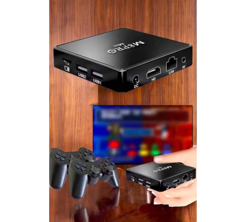 Oyun Konsolu Çift Kollu 1000 Oyunlu TV Box Netflix Youtube Atari