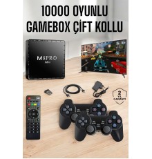 TV Box Çift Oyun Kollu 10000 Oyunlu Atari