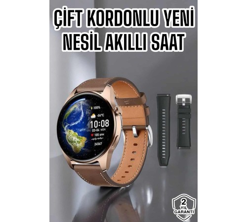 Akıllı Saat Sesli Görüşme NFC ve GPS Uyumlu Bluetooth Bağlantılı