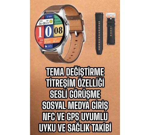 Akıllı Saat Çok Fonksiyonlu Yeni Nesil Bluetooth Bağlantılı Sesli Görüşme