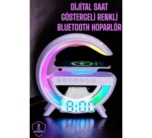 Android Uyumlu Akıllı Bluetooth Hoparlör Kablosuz Şarj Cihazı Standı