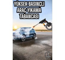 Bahçe ve Araba Yıkama Tabancası Su Basınçlı Hazneli Bataryalı Oto Yıkama