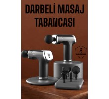 4 Başlıklı Darbeli Şarjlı Masaj Aleti Tabancası Kablosuz