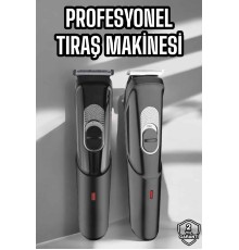 Saç Sakal Vücut Şarjlı Kablosuz Tıraş Makinesi Profesyonel Paslanmaz Çelik