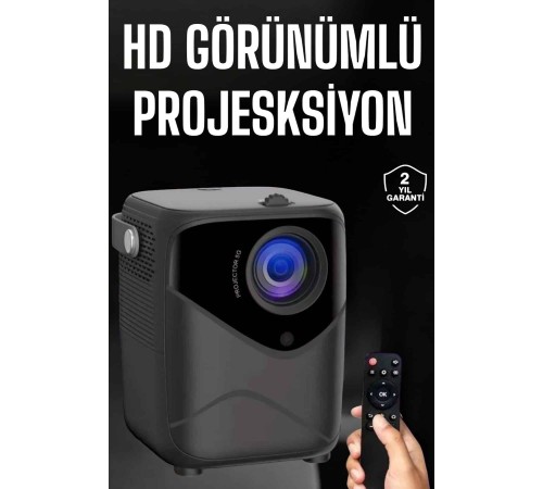 Yüksek HD Görünümlü Taşınabilir Projeksiyon Cihazı