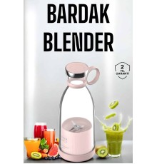 Bardak Blender Smoothie Meyve Sıkacağı Şarjlı Cam Taşınabilir