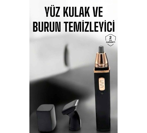 Seyahat Tipi Mini Taşınabilir Siyah Burun Kulak Yanak Kıl ve Tüy Temizleme Makinesi