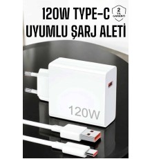 120W Şarj Aleti Type-C Uyumlu Turbo Şarj Aleti