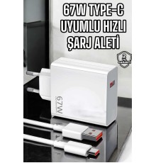 Şarj Aleti Turbo Hızlı 67W Type-C Hızlı Şarj