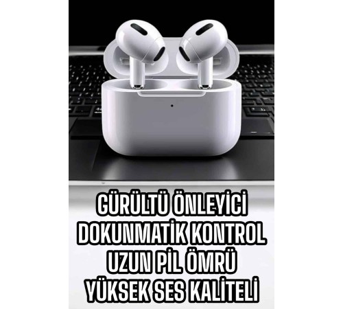 3.Nesil TWS Bluetooth Kulaklık Mikrofonlu ANC Özelliği Dokunmatik Kontrol