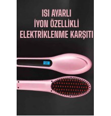 Fön Tarağı Saç Düzleştirici Sıkı Dişli Isı Ayarlı Elektriklenme Karşıtı