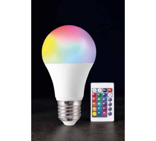 Renk Değiştirebilen RGB Işıklı Led Ampul A+Enerji 15 Watt Led Işık