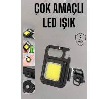 Kamp Işığı Çok Fonksiyonlu Taşınabilir Anahtarlık Kapak Açma Manyetik Özelliği