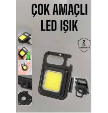 Kamp Işığı Çok Fonksiyonlu Taşınabilir Anahtarlık Kapak Açma Manyetik Özelliği