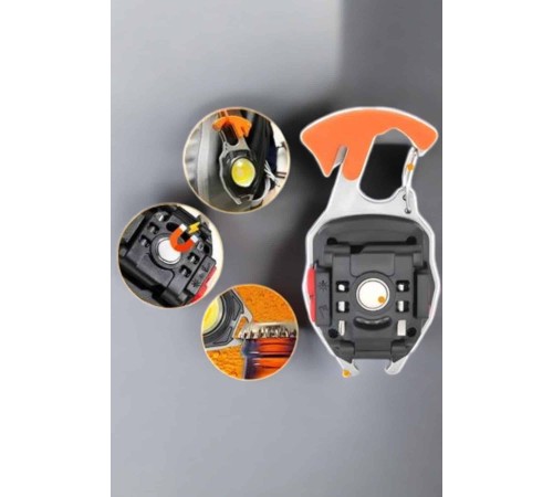 El Feneri Acil Işık Seti Tornavida Düdük Kapak Açma Kamp Lambası