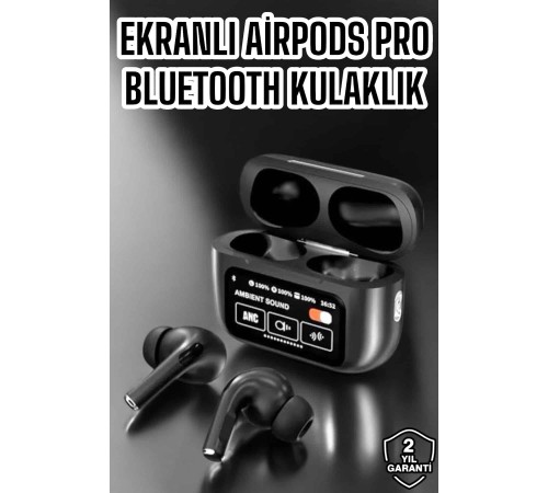 Yeni Nesil Bluetooth Kulaklık Ekranlı Yüksek Ses Kaliteli Uzun Şarj Süreli