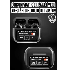 Bluetooth Kulaklık Kablosuz Ekranlı ANC/ENC Destekli Dokunmatik