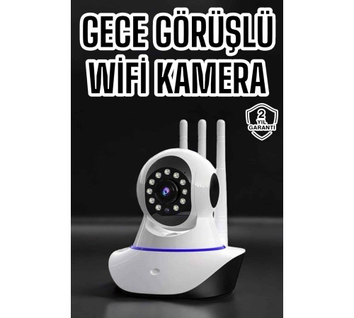 Ev Kamerası Wifi Kamerası Video Kayıt Çift Yönlü Hareket Sensörü Bebek
