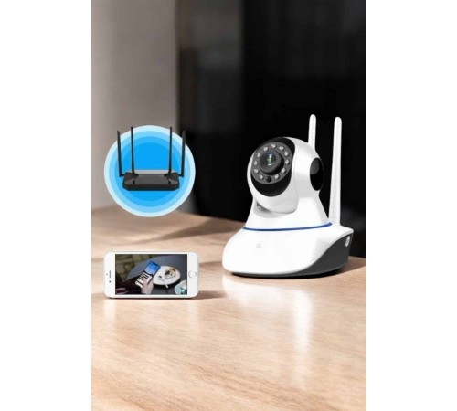 Ev Kamerası Wifi Kamerası Video Kayıt Çift Yönlü Hareket Sensörü Bebek