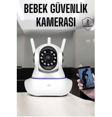Wifi Kamera Ev Kamerası Gece Görüşlü Kablosuz Bebek Izleme Kamerası