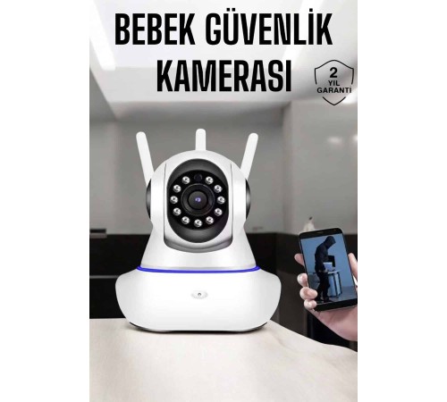 Wifi Kamera Ev Kamerası Gece Görüşlü Kablosuz Bebek Izleme Kamerası