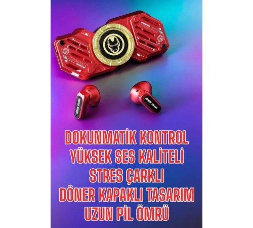 Bluetooth Kulaklık Stres Çarklı Döndürülebilir Uzun Şarj Süreli  Kulaklığı