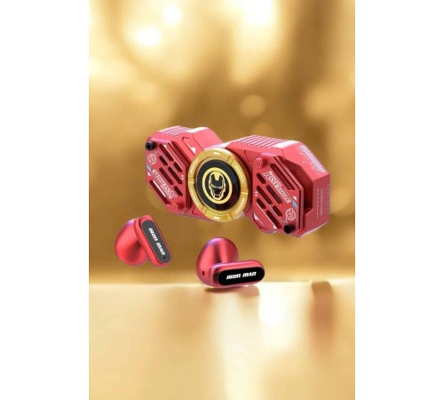 Kırmızı Kablosuz Bluetooth Kulaklık Stres Çarklı  Kulaklığı