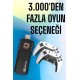 8K Android TV Gme Stick Video Oyun Konsolu Aile Retro 35000 Oyunlu Çift Kollu