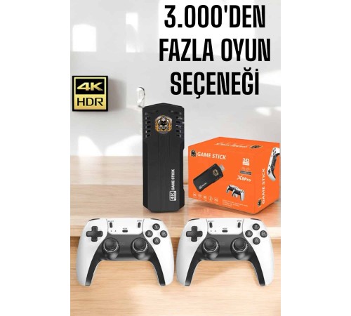 Game Stick Retro 8K ULTRA HD Video Oyun Konsolu Android Tv Özelliği