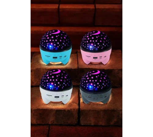 Gece Lambası Renkli Yıldızlı Gökyüzü Projeksiyon Gece Tavan Yansıtma