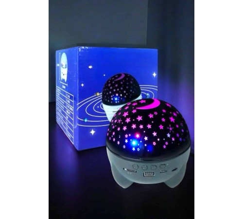 Yıldız Yansıtmalı Projeksiyon Gece Lambası Şarjlı Taşınabilir