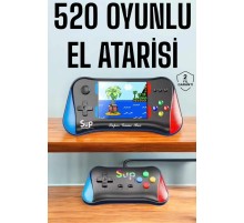 Retro 500 Oyunlu Nostaljik Oyunlu El Atari Gamebox Oyun Konsolu Çift Destekli