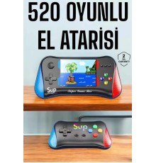 Retro 500 Oyunlu Nostaljik Oyunlu El Atari Gamebox Oyun Konsolu Çift Destekli